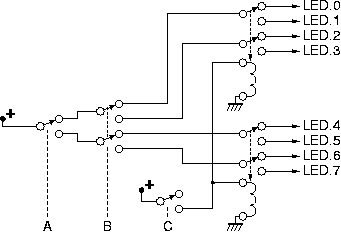 3-to-8 decoder using 2 relays in the 3rd tree stage