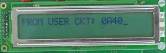 Initial LCD appearance