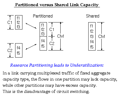 Partitioned versus Shared Link Capacity