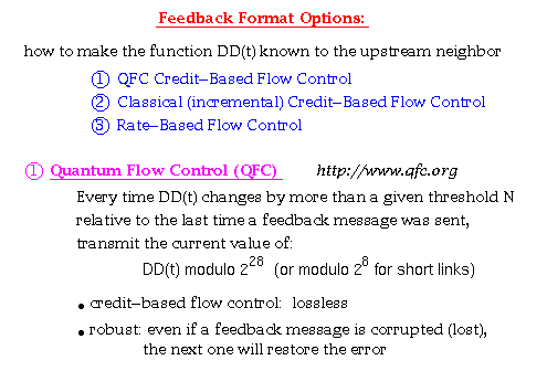 Feedback Format Options; Quantum Flow Control (QFC)