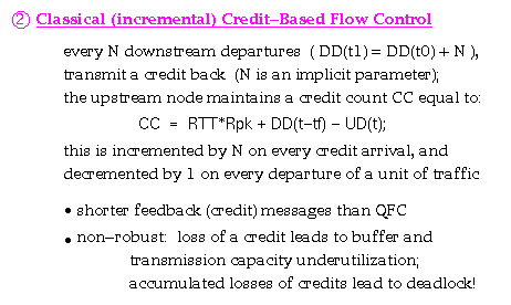 Classical (incremental) Credit-Based Flow Control